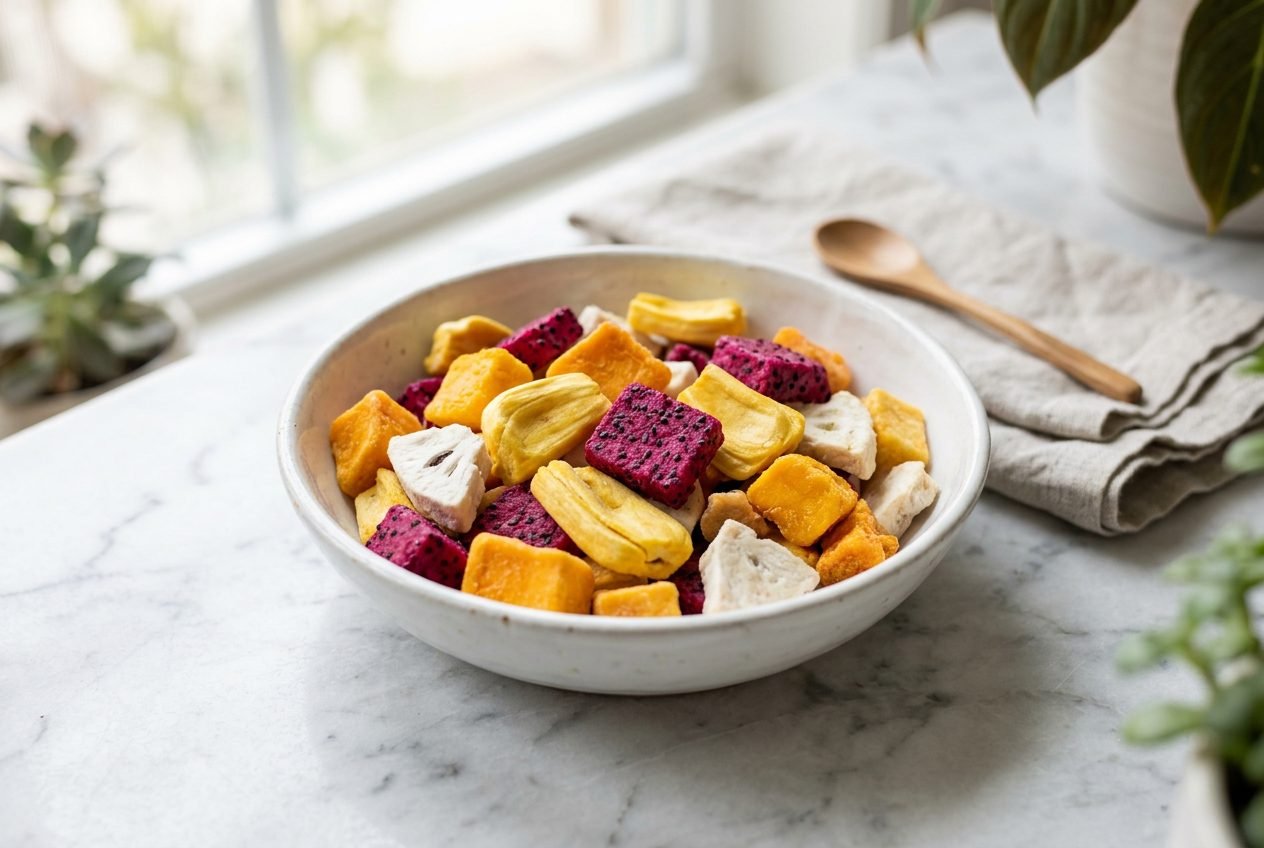 Freeze-dried tropical fruit from Indonesia