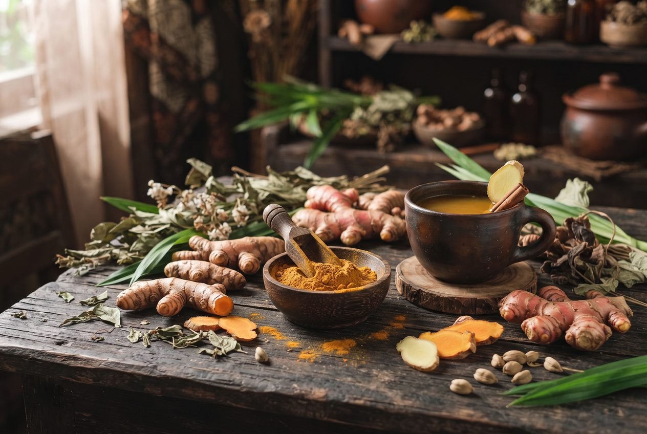 Indonesian jamu herbal products